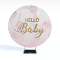 Baby Boy Circle Booth Hintergrund Stand Rahmen